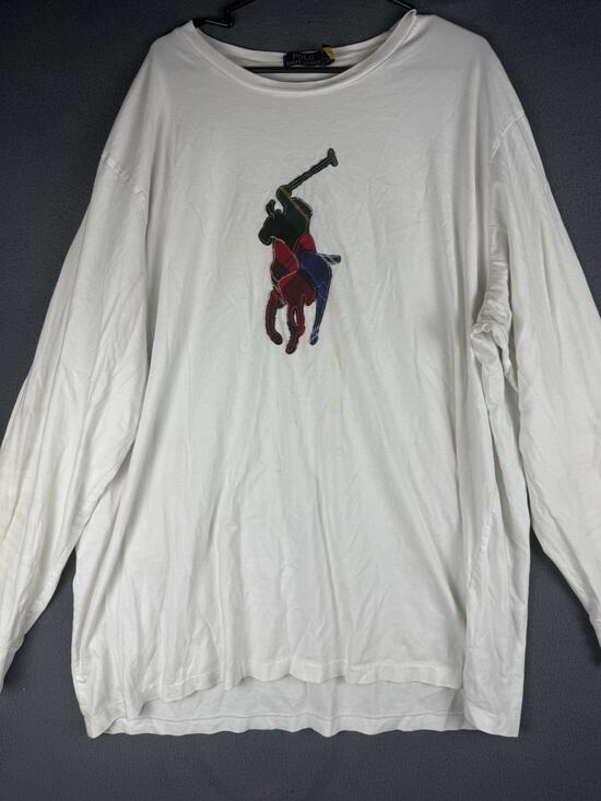 Polo Ralph Lauren Other - Polo Ralph Lauren Men's Classic Big Pony Plaid Jersey Tee White Size 3XLT